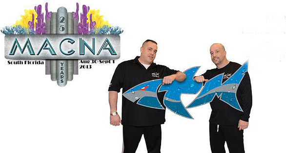 Animall Planet stars Wayde King and Brett Raymer of TANKED! will again be the center of attraction at the Reef Geek booth, in the same neighborhood as the CORAL and TWO LITTLE FISHIES booths , numbers 405 - 507.
