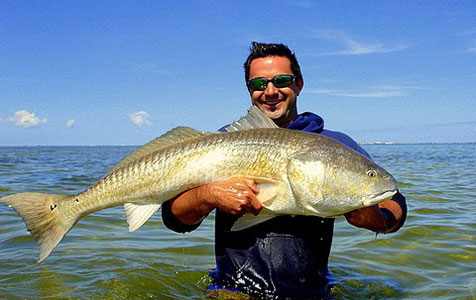 The author with an Indian River (Florida) Redfish, part of a breeding population that does not migrate from lagoon to ocean to spawn.