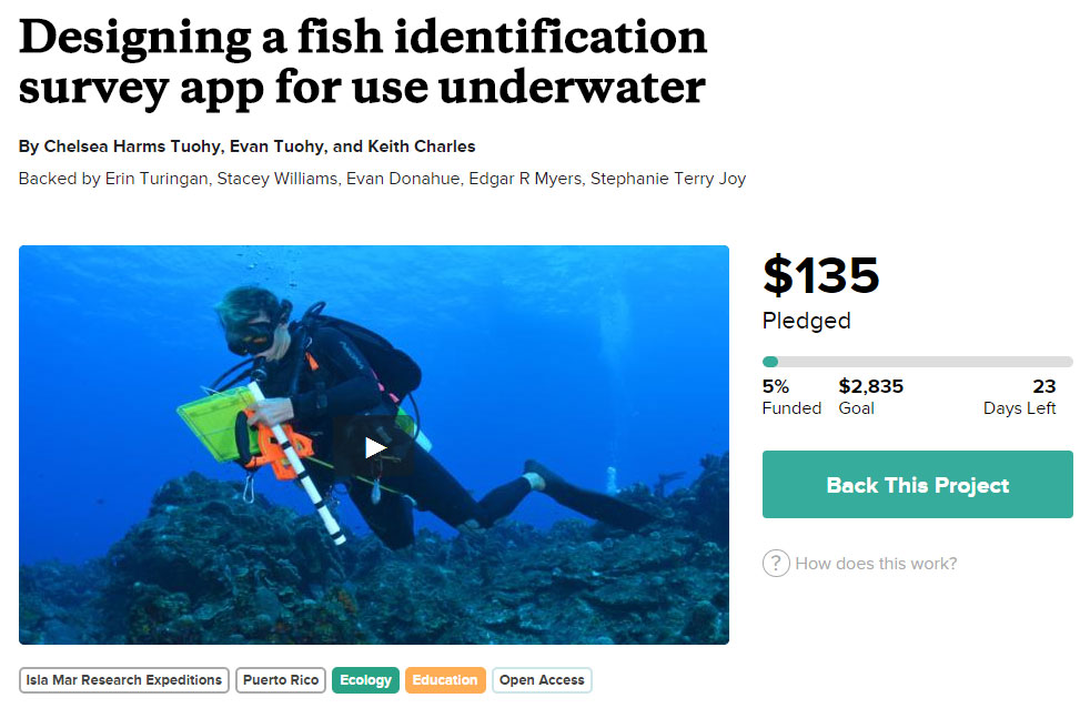 Two graduate students in Puerto Rico seek to modernize underwater fish surveys with iPad app