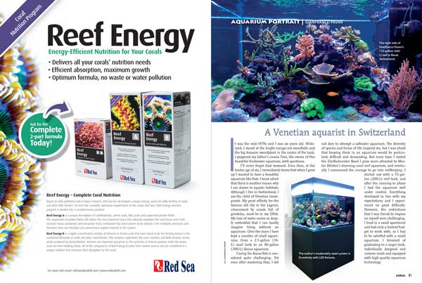 Swiss reefkeeper Giafranco Pavan gives us a look under the hood of his very pleasing 110-g (420-L) LED-lit system in Aquarium Portrait.