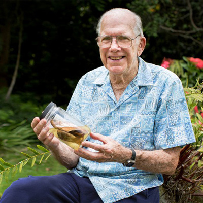 Dr. John Randall holds a PhD from the University of Hawaii in 1955. He has been an ichthyologist at Bishop Museum for the past fifty years, and is regarded as the world’s leading authority on coral-reef fishes