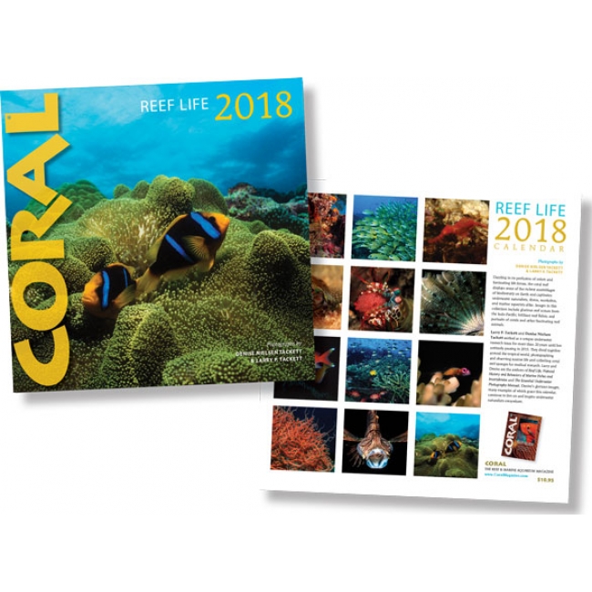 CORAL Magazine's 2018 Reef Life Calendar is on sale now!
