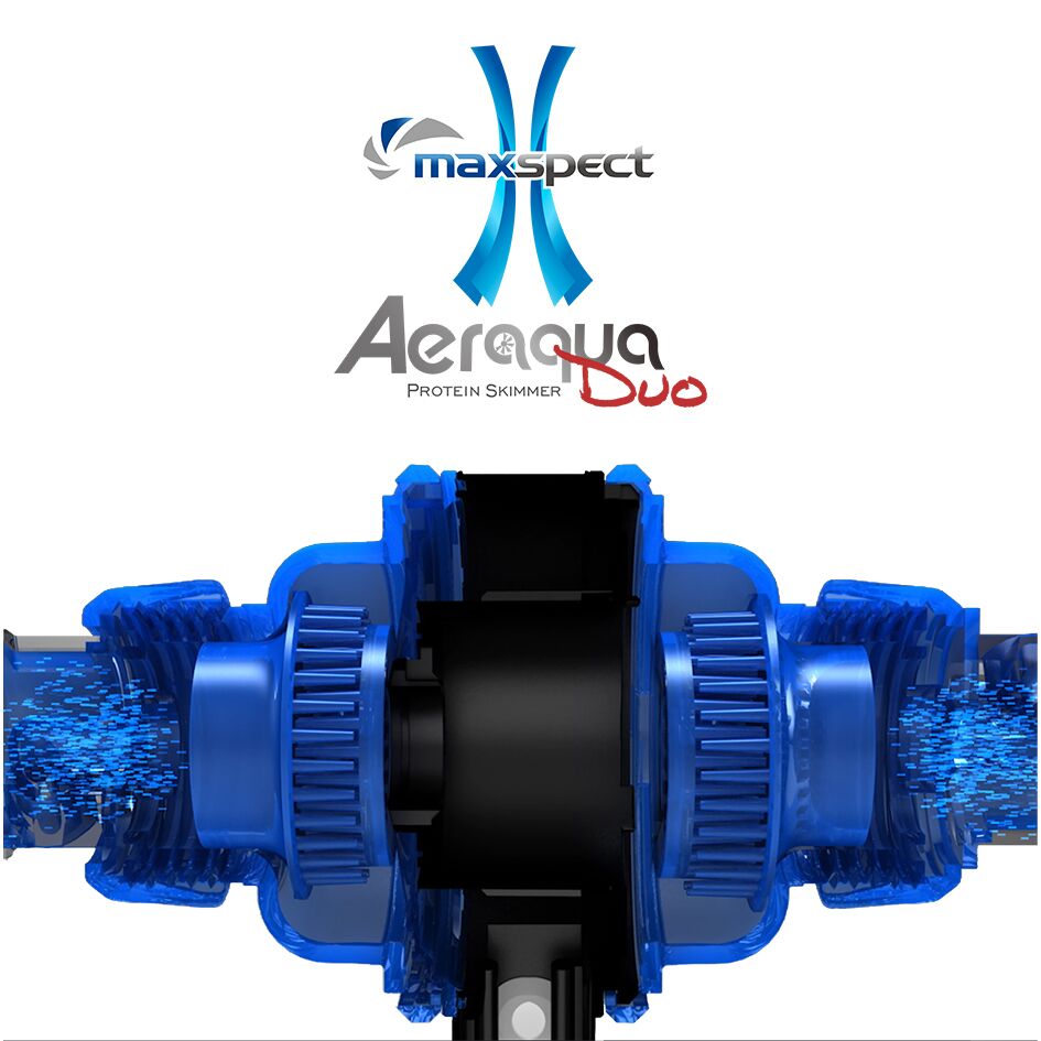 Two intakes and two needle wheels set the Aeraqua Duo AD600 apart from past skimmer designs.