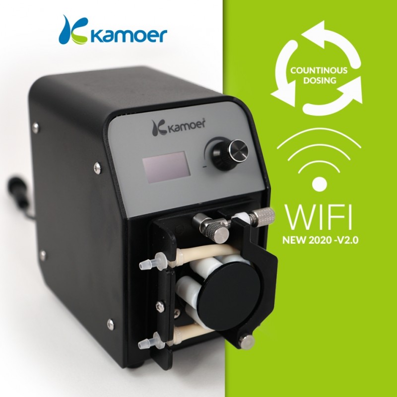 New for 2020: Version 2.0 of the Kamoer FX-STP dosing pump, now including Wi-Fi control.