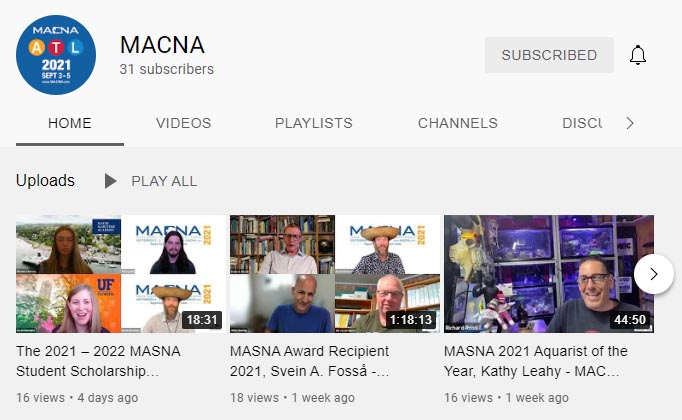 MASNA Updates MACNA YouTube Channel and Member Video Archives