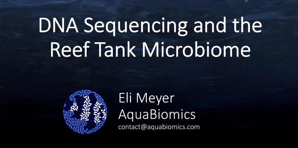 VIDEO: AquaBiomics and the Reef Tank Microbiome