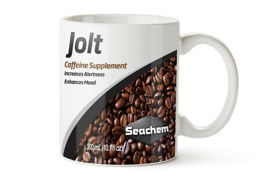 The new JOLT Caffeine Supplement from aquarium specialist Seachem increases alertness and enhances mood...in aquarists.