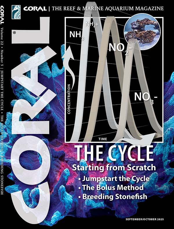 The cover of the September/October 2025 issue of CORAL Magazine, THE CYCLE.