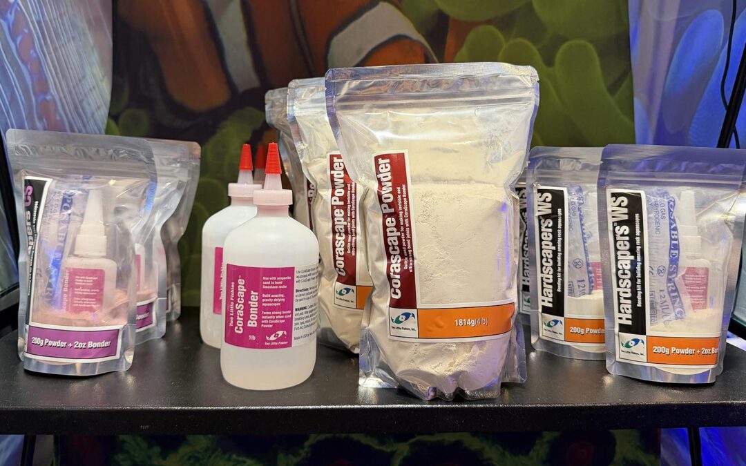 New Hardscapers White & Coralline Stone Bonding Kits from Two Little Fishies