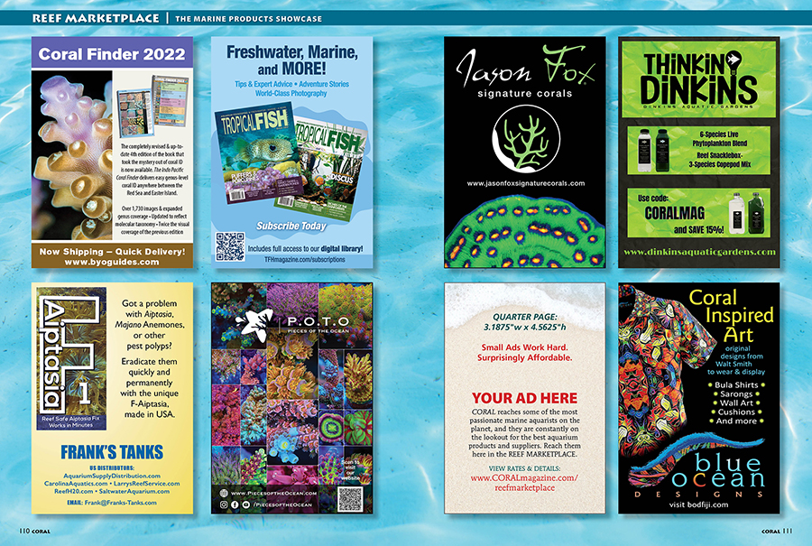 The REEF MARKETPLACE, CORAL Magazine, May/June 2026.